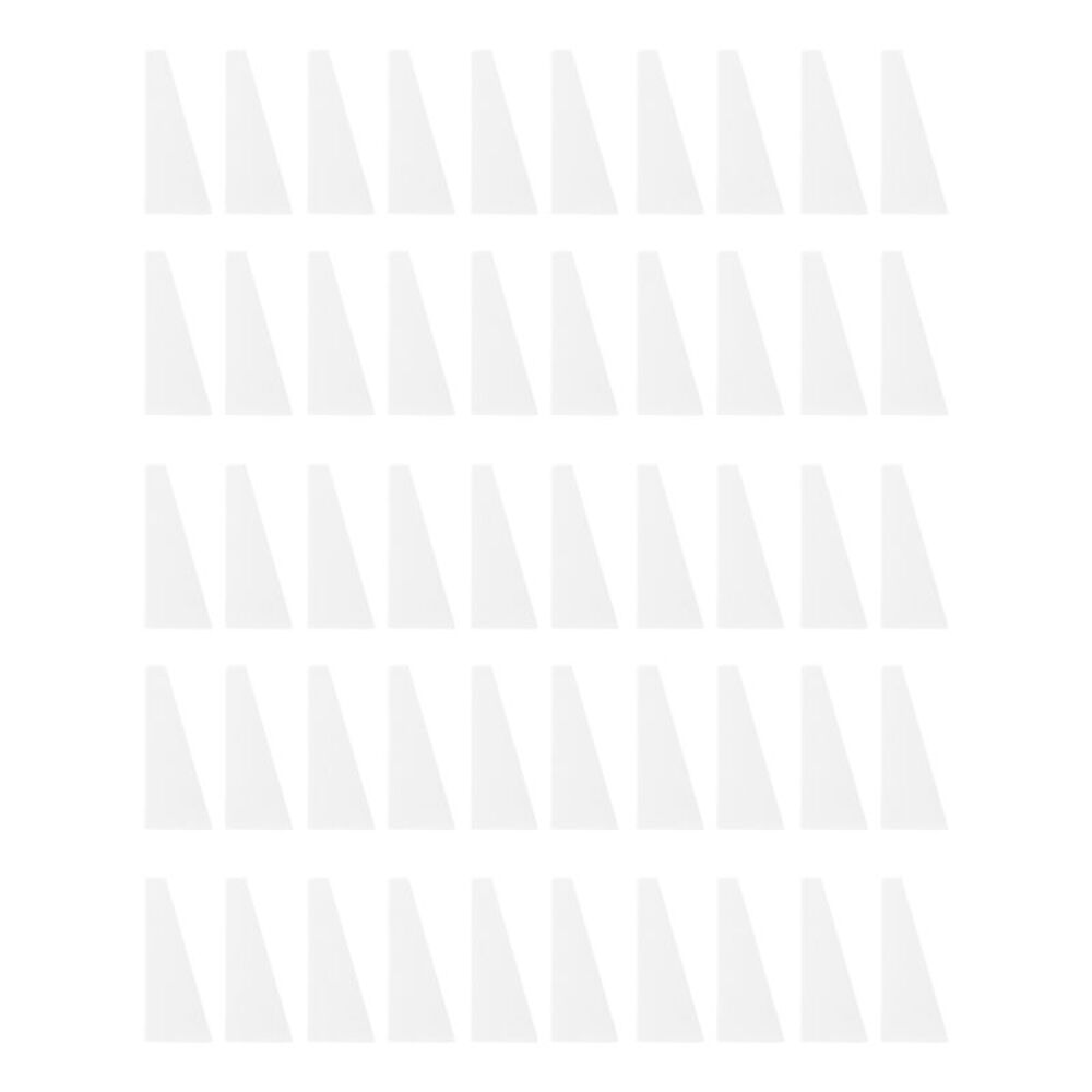 Trapezoid Face Makeup Sponge White 50 Pcs